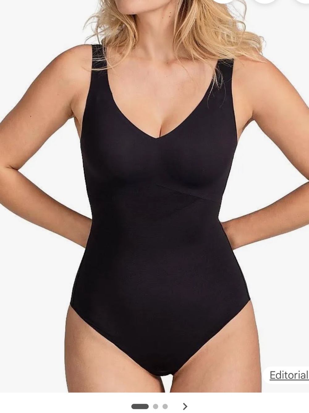Honeylove Black Liftwear Tank Bodysuit